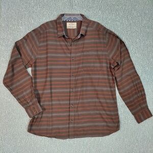 Old Ranch Brown Plaid Men's Shirt, XXLT